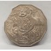AUSTRALIA 1979 . FIFTY 50 CENTS ERROR . CLIPPED PLANCHET . BITTEN EDGE